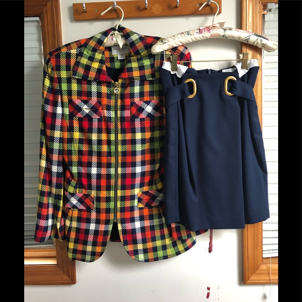 Blazer with matching skirt